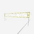 Set de beach volley - Dimensions officielles -  BV900 Jaune