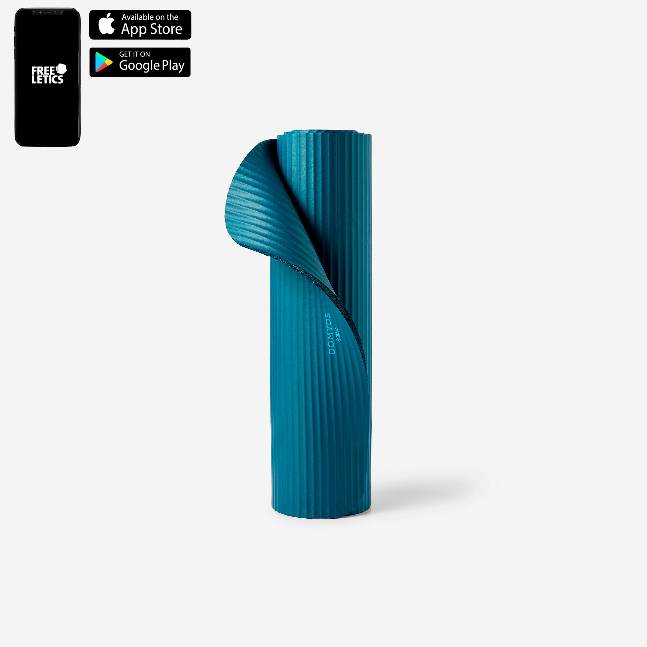 10 mm Comfortable Pilates Mat, Blue 7/9
