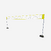 Set (filet et poteaux) de beach volley bv500 ajustable jaune
