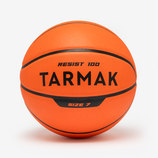 Ballon de basket adulte R100 taille 7 orange pour enfant et adulte.