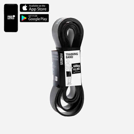 Weight Training Elastic Band 60 kg - Black