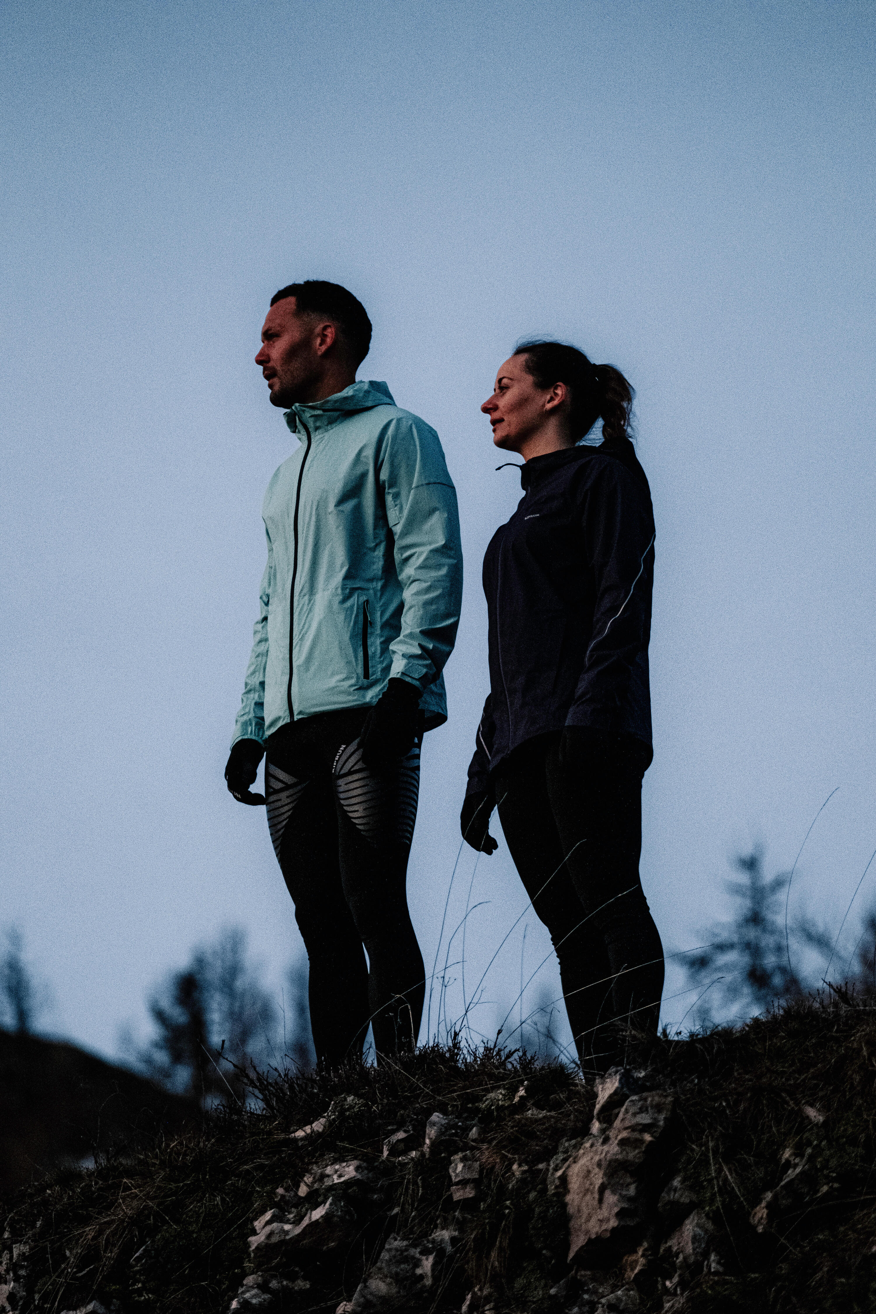 Veste running trail imperméable et respirante Femme, KIPRUN Run 500 aubergine 14/14