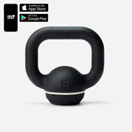 Cast Iron Kettlebell with Rubber Base 4 kg