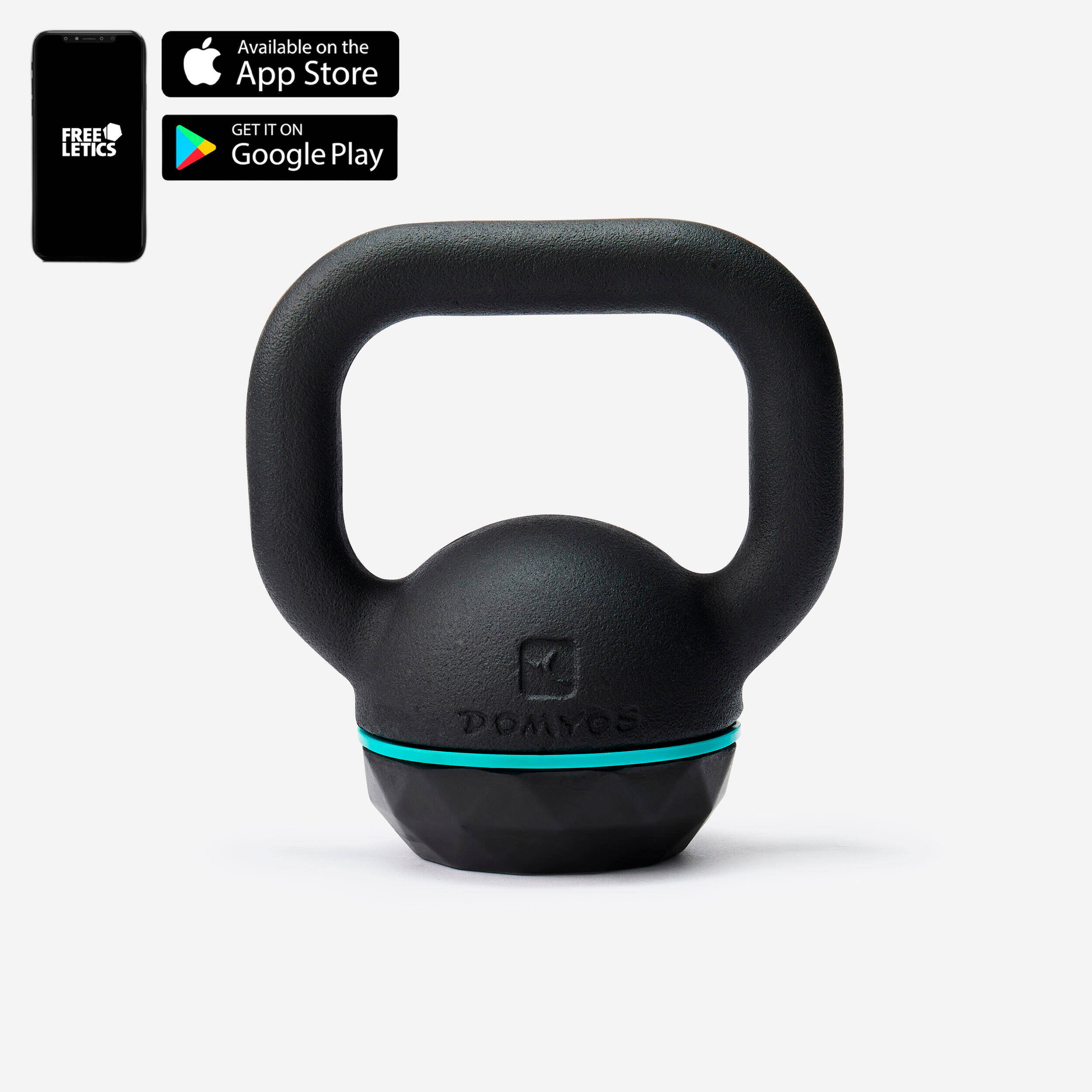Gym Kettlebell 6 Kg Black Green -  3