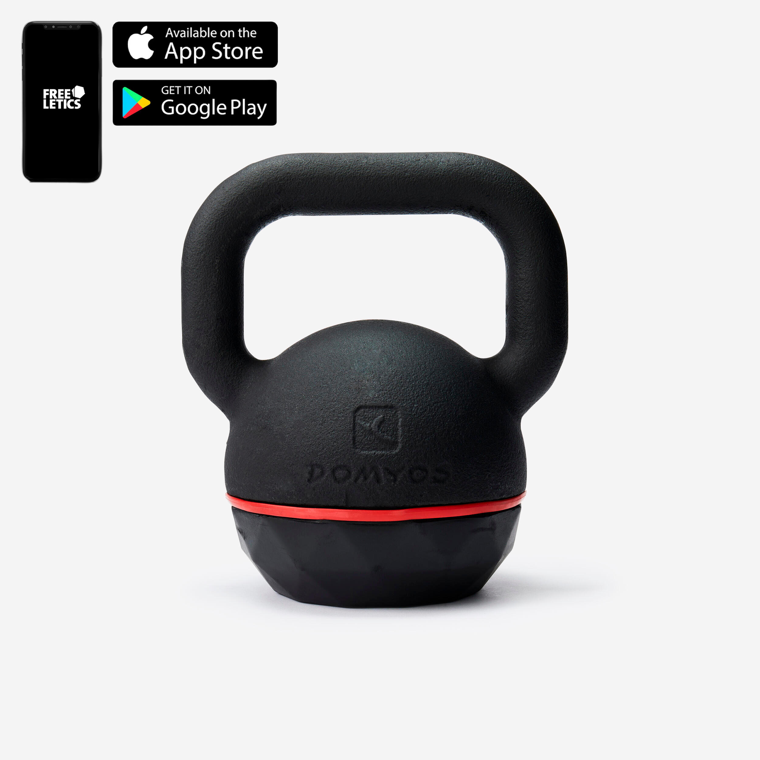 Gym Kettlebell 20 Kg Black Re