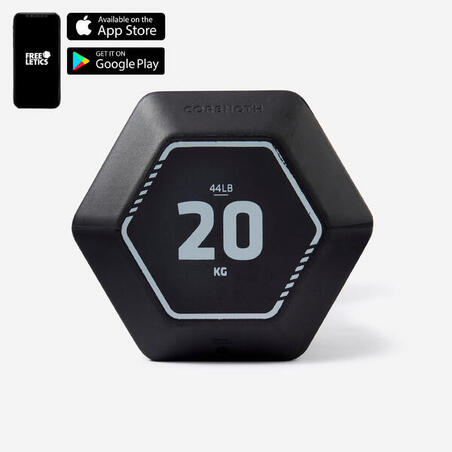 Гантель гексагональная обрезиненная 20 кг