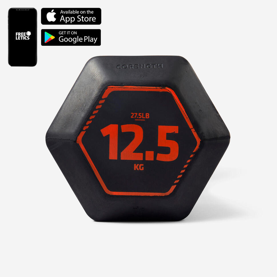 Dökme Demir Dambıl - Cross Training ve Kas Geliştirme - 12,5 Kg