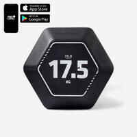 Hexagonal Cross Training Hex Dumbbell 17.5 kg - Black