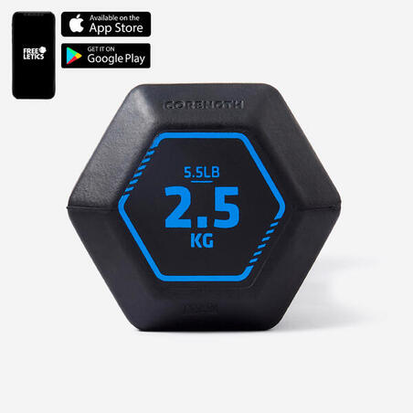 Гантель Hex для крос-тренінгу 2,5 кг чорна
