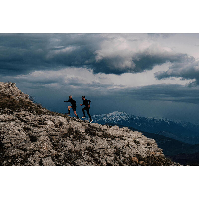 Încălțăminte alergare Trail Kiprun MT Cushion 2 albastru-portocaliu bărbați