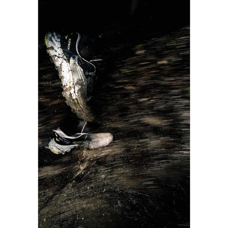 Încălțăminte alergare Trail Kiprun MT Cushion 2 
bej-galben bărbați