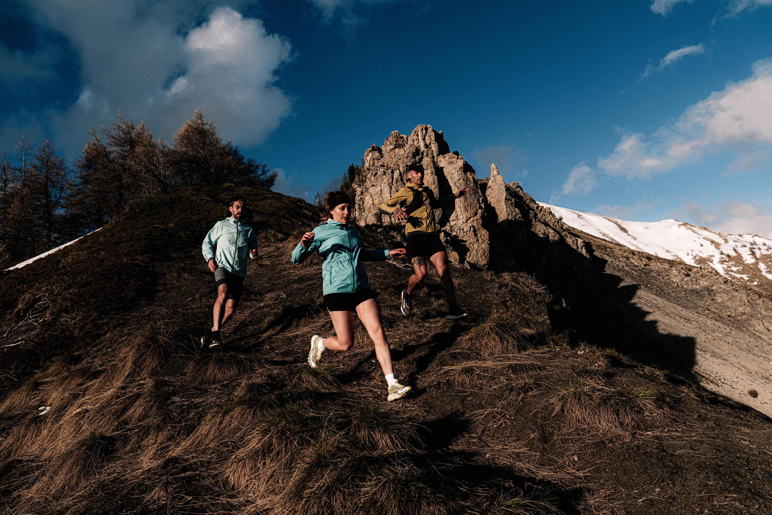 Veste coupe-vent de running & trail Homme, Kiprun Run 900 Wind Khaki Bleu 8/12