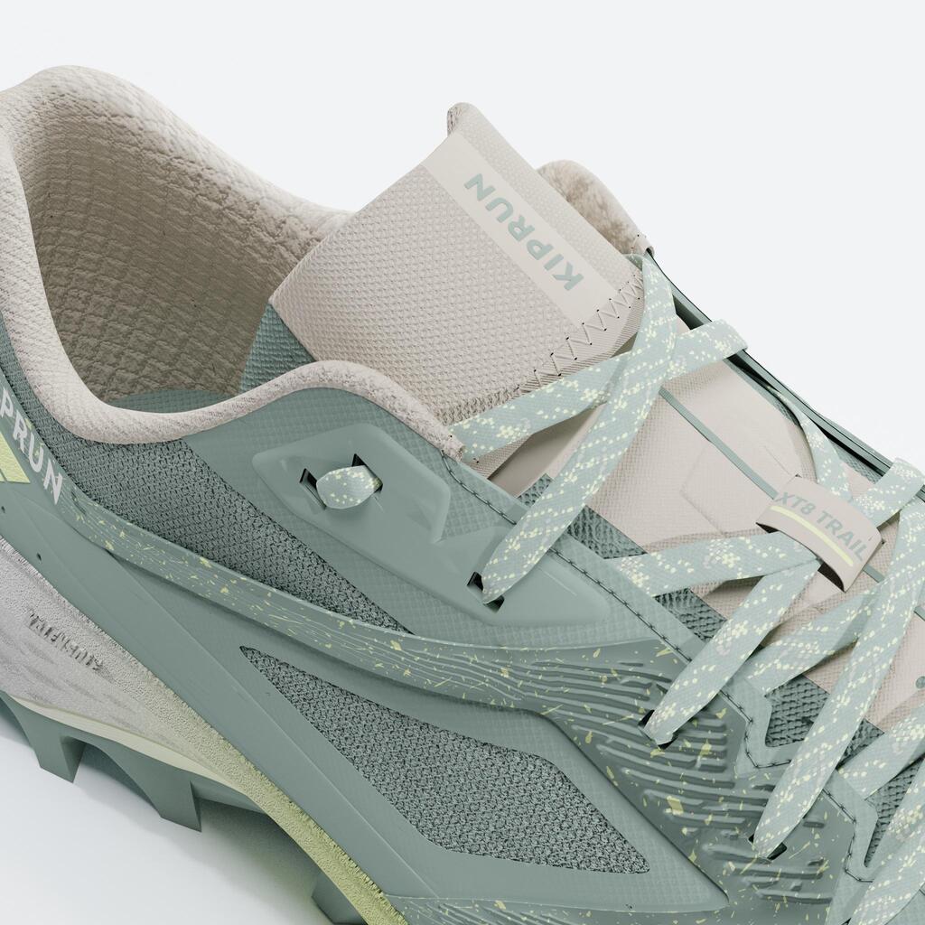 Patike za trail trčanje Kiprun XT8 ženske - zeleno/žute