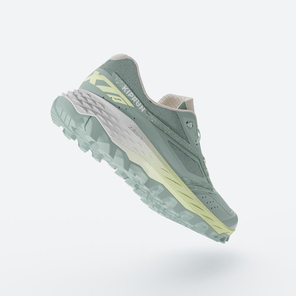 Kiprun XT8 Women's Trail Running Shoes - Green/Yellow