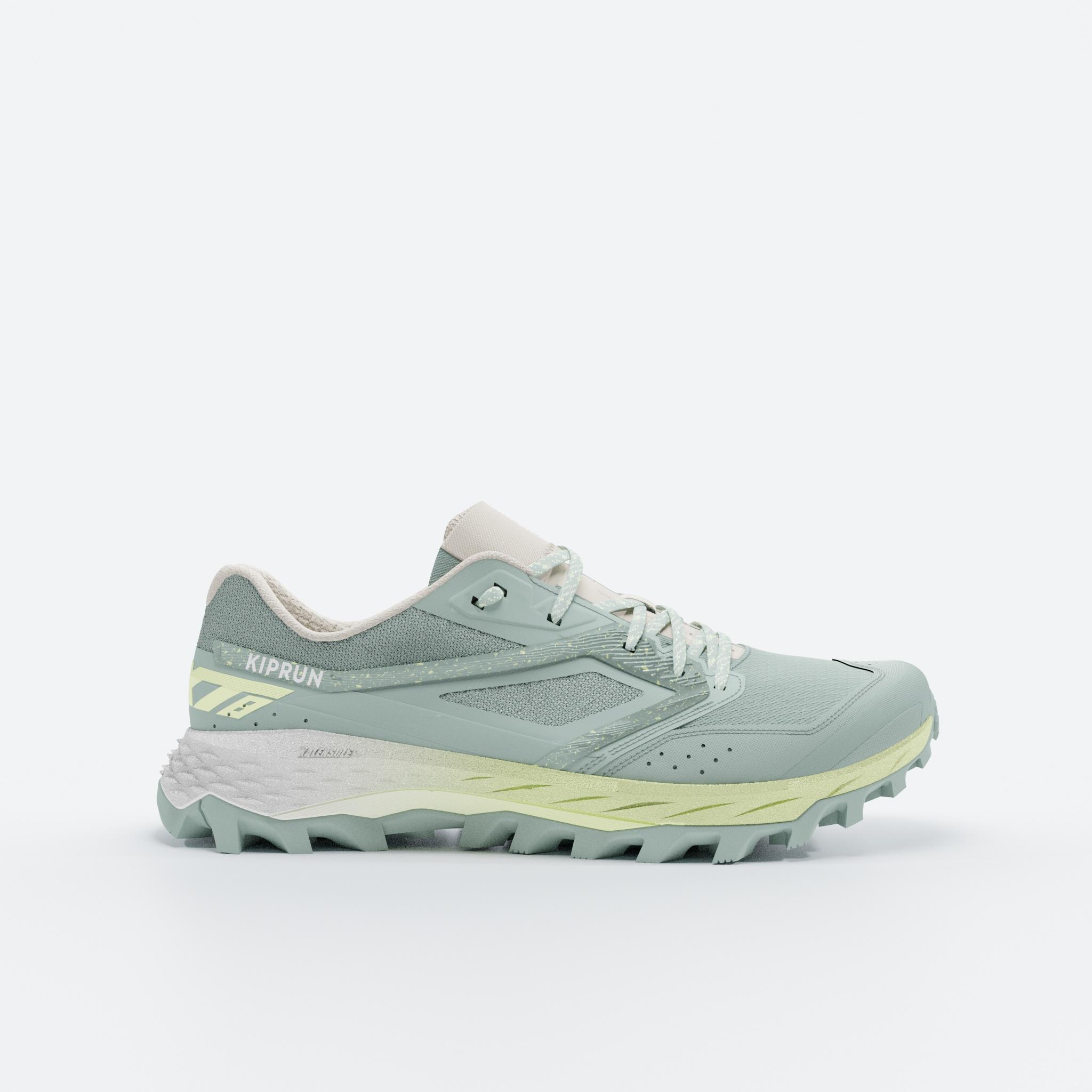Women's Trail Running Shoe Kiprun XT8 Green Yellow