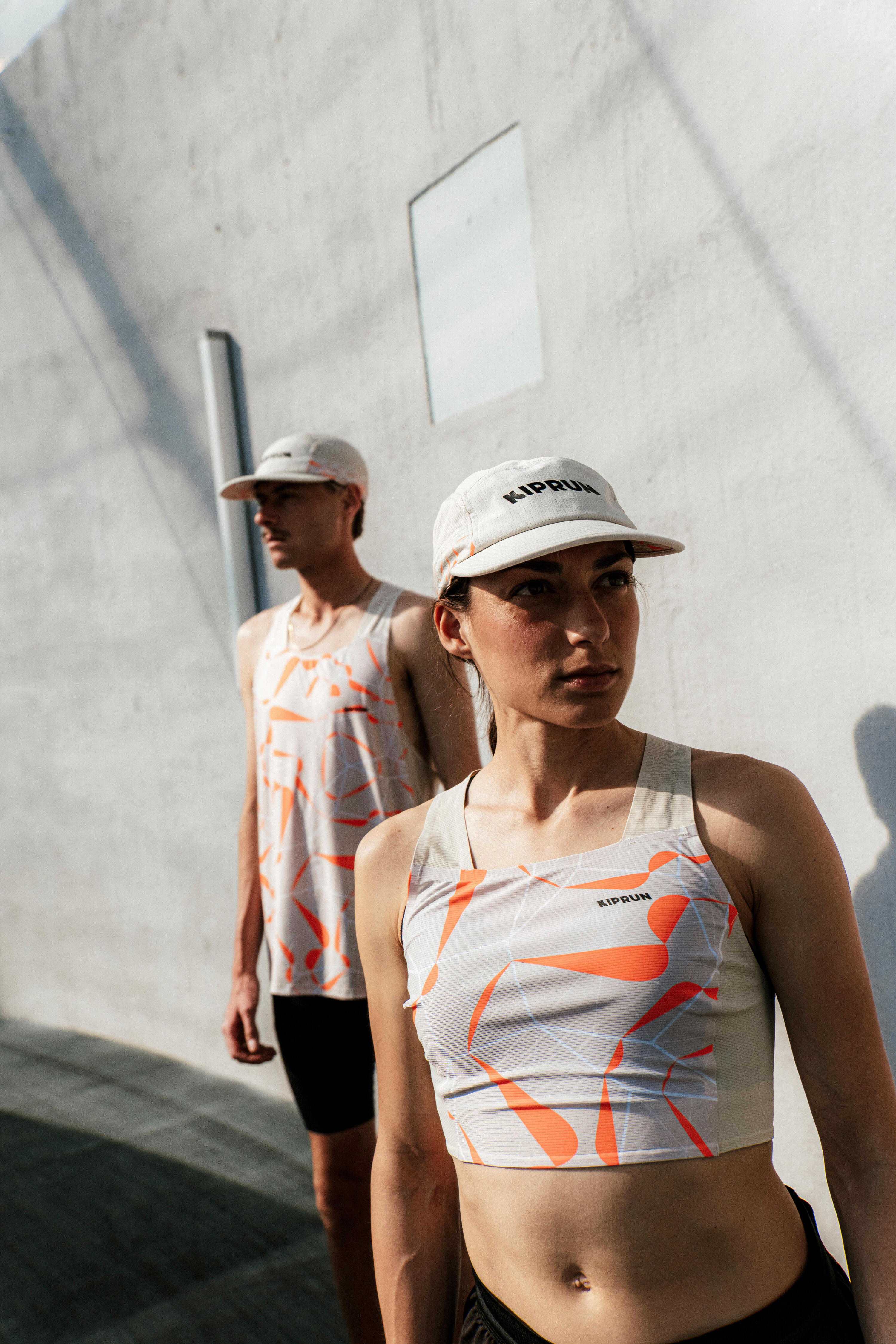 Débardeur de Running Crop top Femme - Kiprun 900 Light Replika Obvious beige 8/12