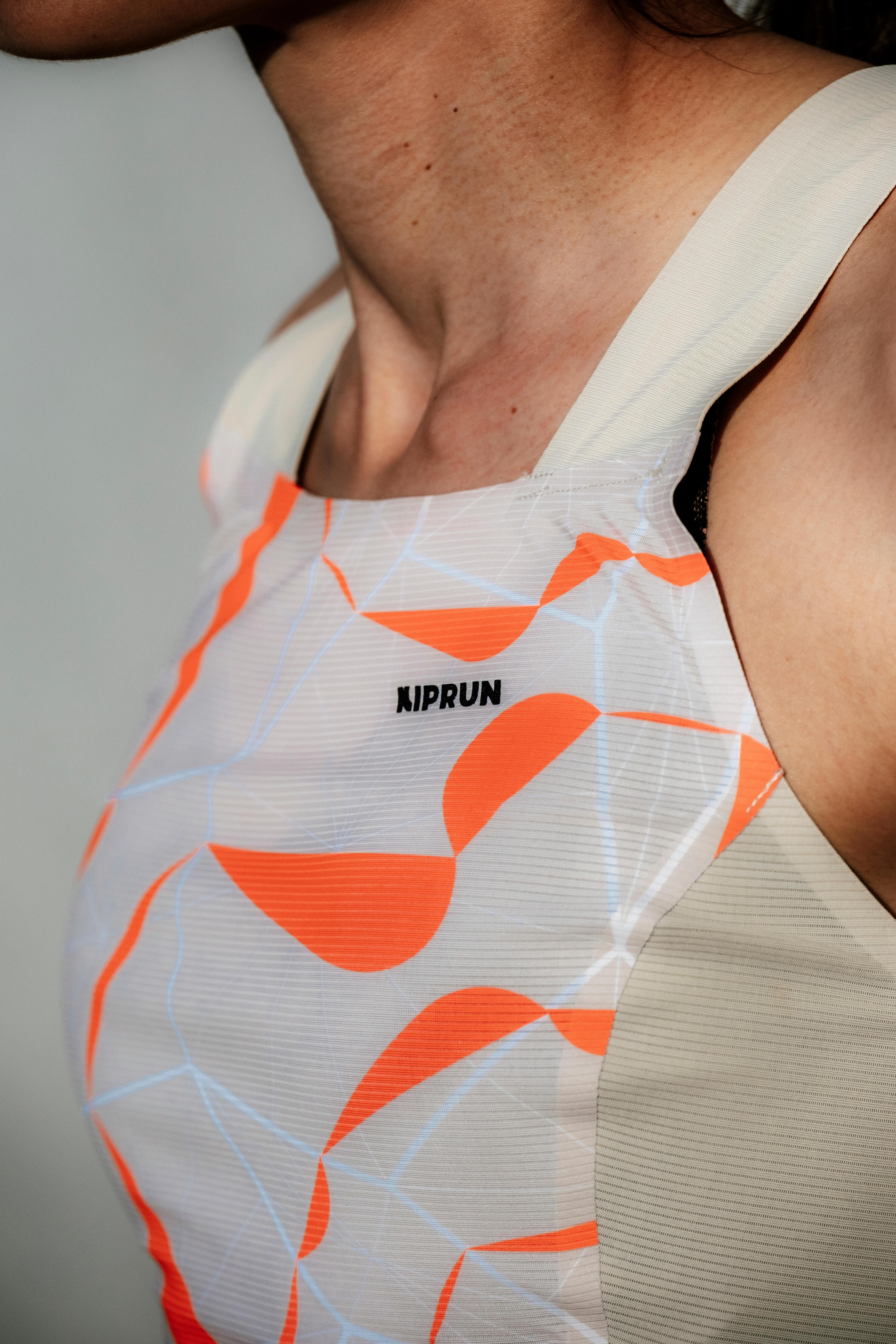 Débardeur de Running Crop top Femme - Kiprun 900 Light Replika Obvious beige 7/12