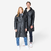 Parka imperméable vélo ville unisexe - noir