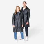 Geacă parka impermeabilă ciclism în oraș Negru Unisex