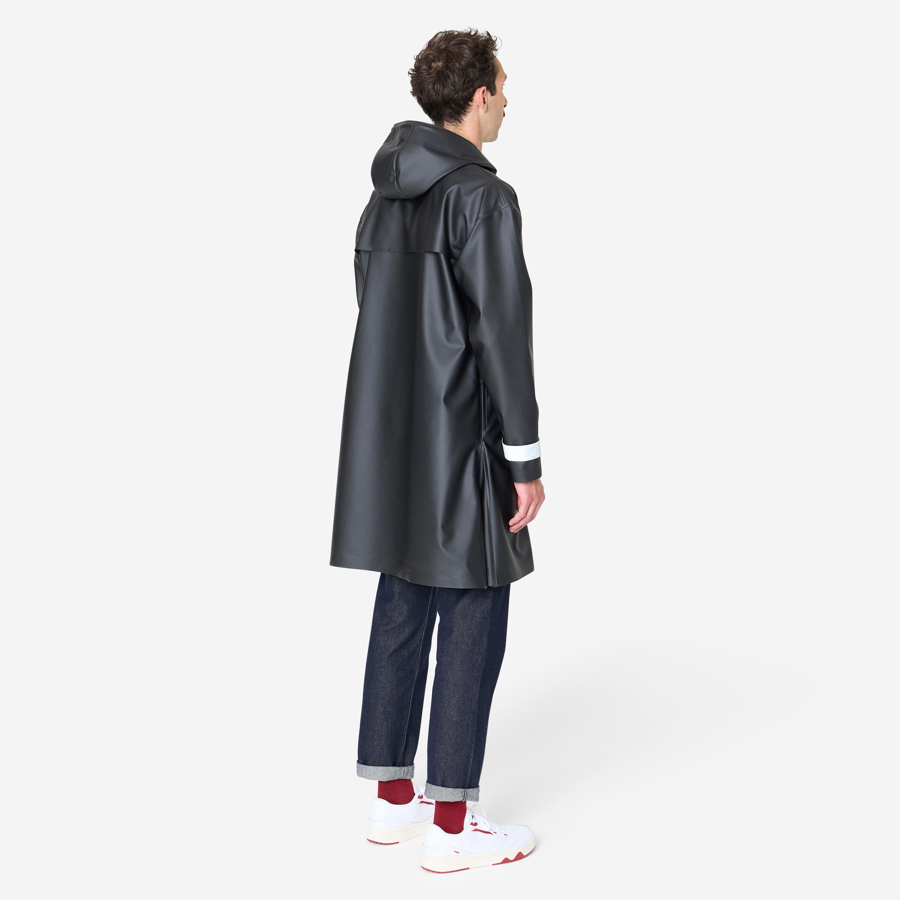 BTWIN Unisex nepremokavá cyklistická parka 540 čierna L · záber 4