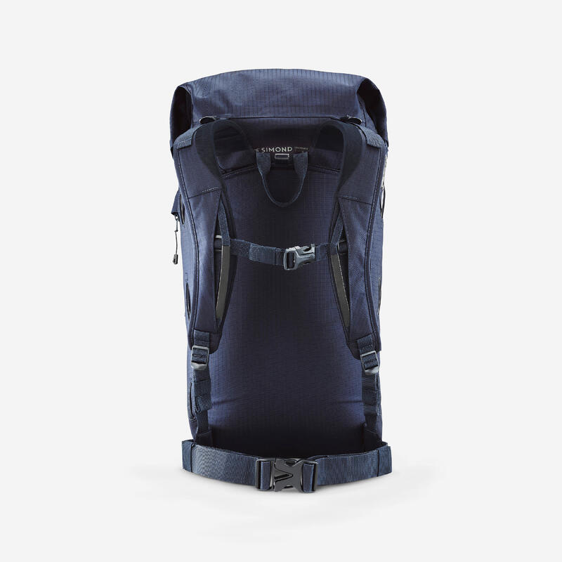 Sac à dos d'alpinisme imperméable 30 litres - ice 30 bleu