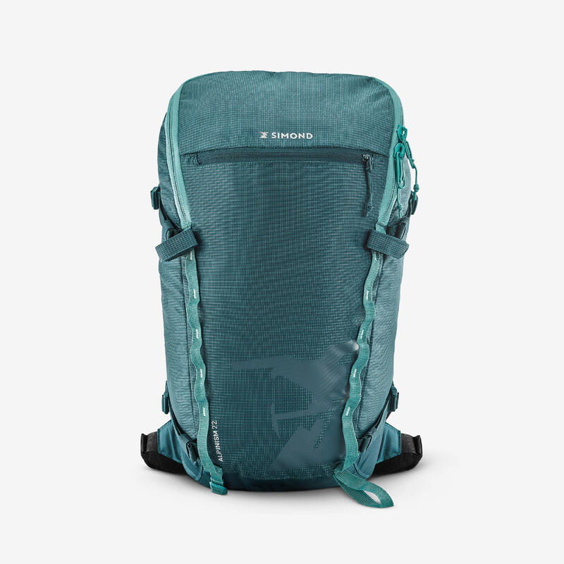 Sac à dos d'alpinisme 22 litres - ALPINISM 22 vert bleu