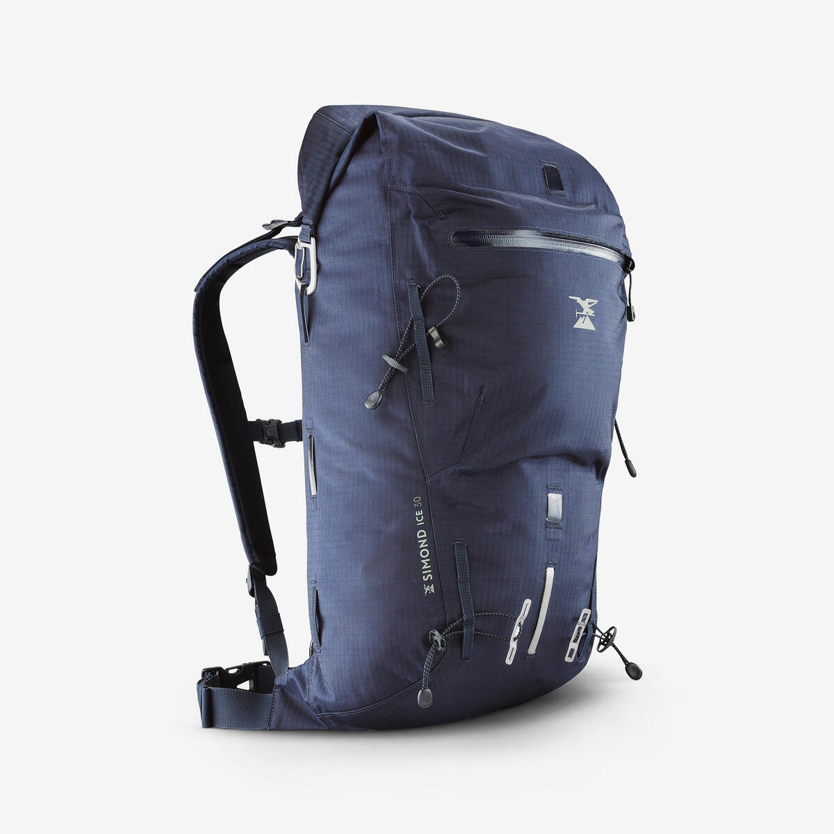 Sac à dos d'alpinisme imperméable 30 litres - ice 30 bleu