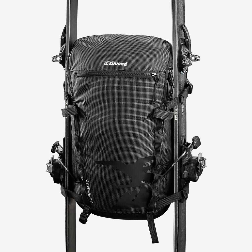 Sac à dos d'alpinisme 22 litres - ALPINISM 22 NOIR