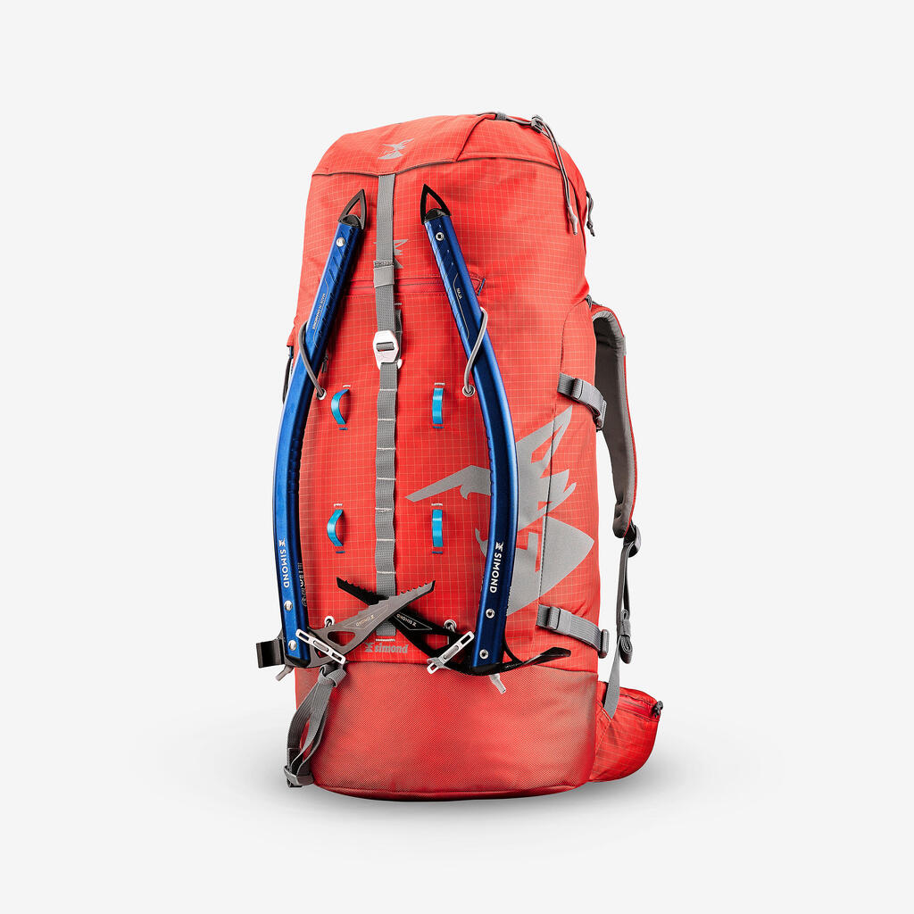 Mountaineering Backpack 70 Litres - Makalu 45/70 Red
