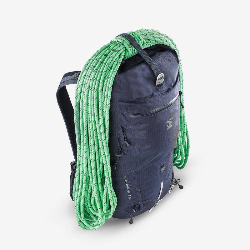 Sac à dos d'alpinisme imperméable 30 litres - ice 30 bleu