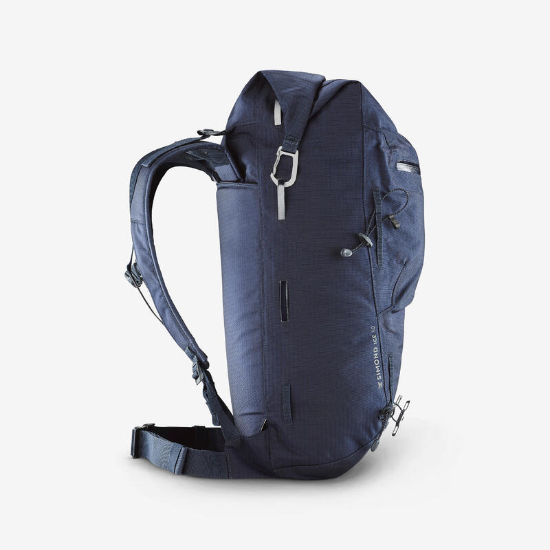 Sac à dos d'alpinisme imperméable 30 litres - ice 30 bleu