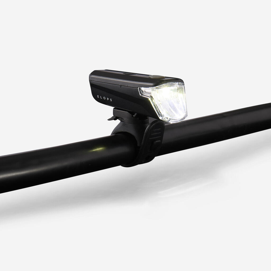 Waterproof front and rear battery-powered LED bike light set