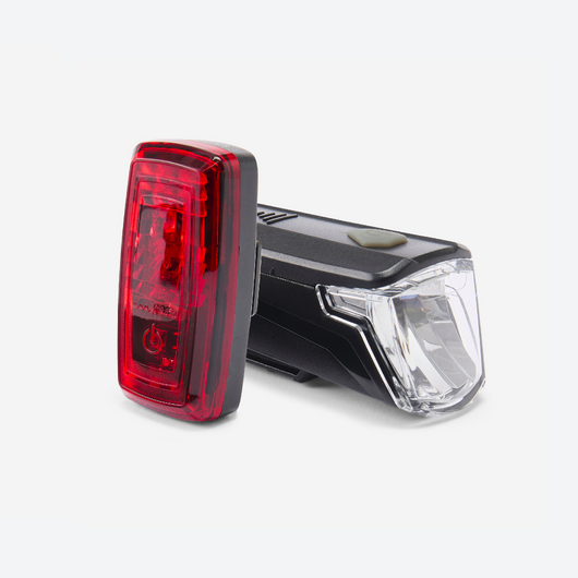 KIT ECLAIRAGE VELO LED ST 110 AVANT ET ARRIÈRE A PILES