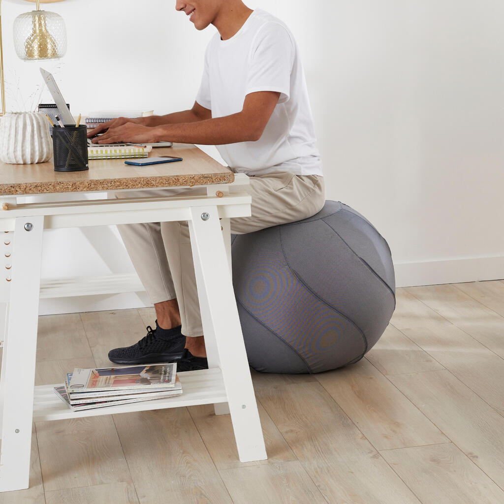 Size 1 / 55 cm Swiss Ball Cover - Grey