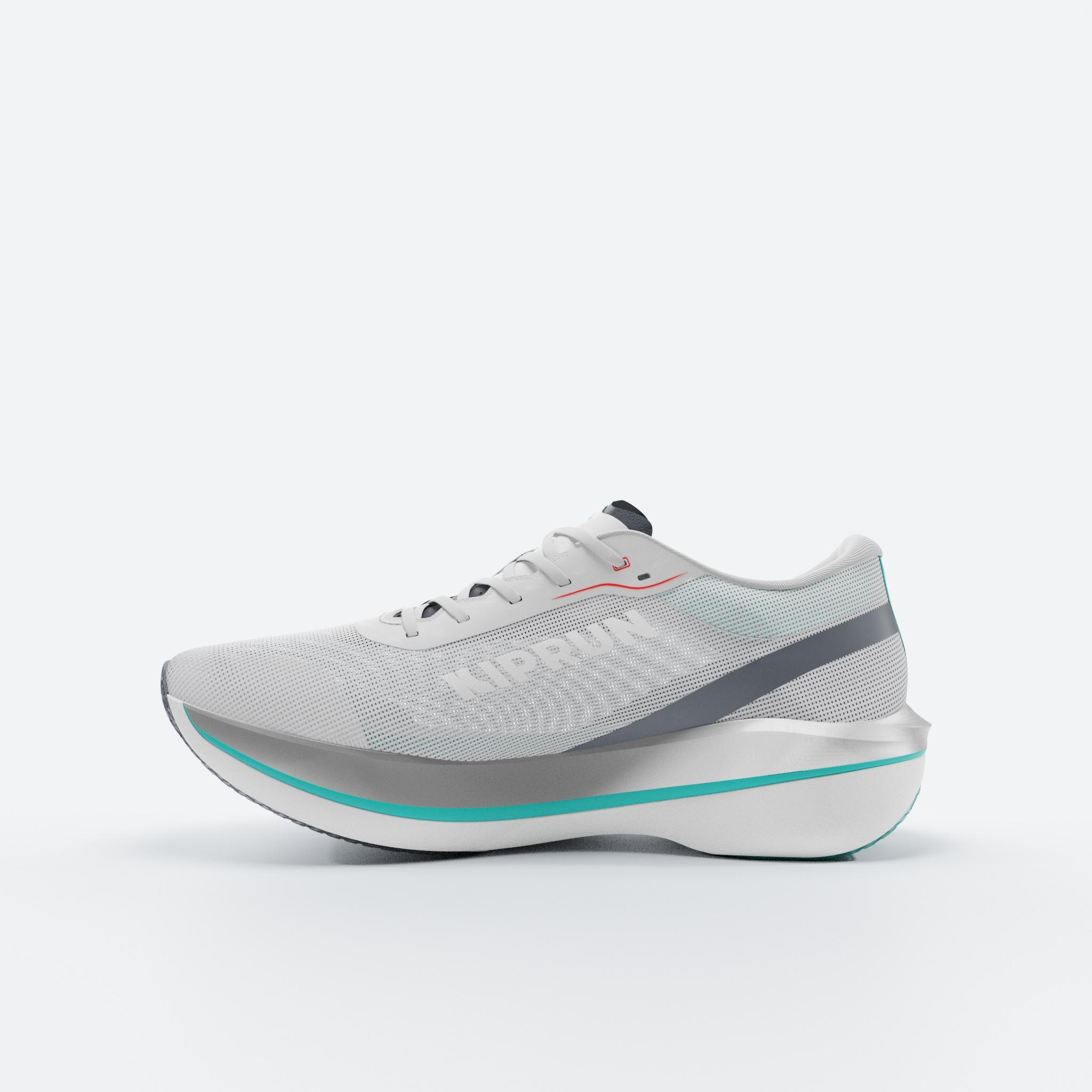 Chaussures de Running avec plaque Carbone Homme, Kiprun Kipstorm Challenger gris 4/17
