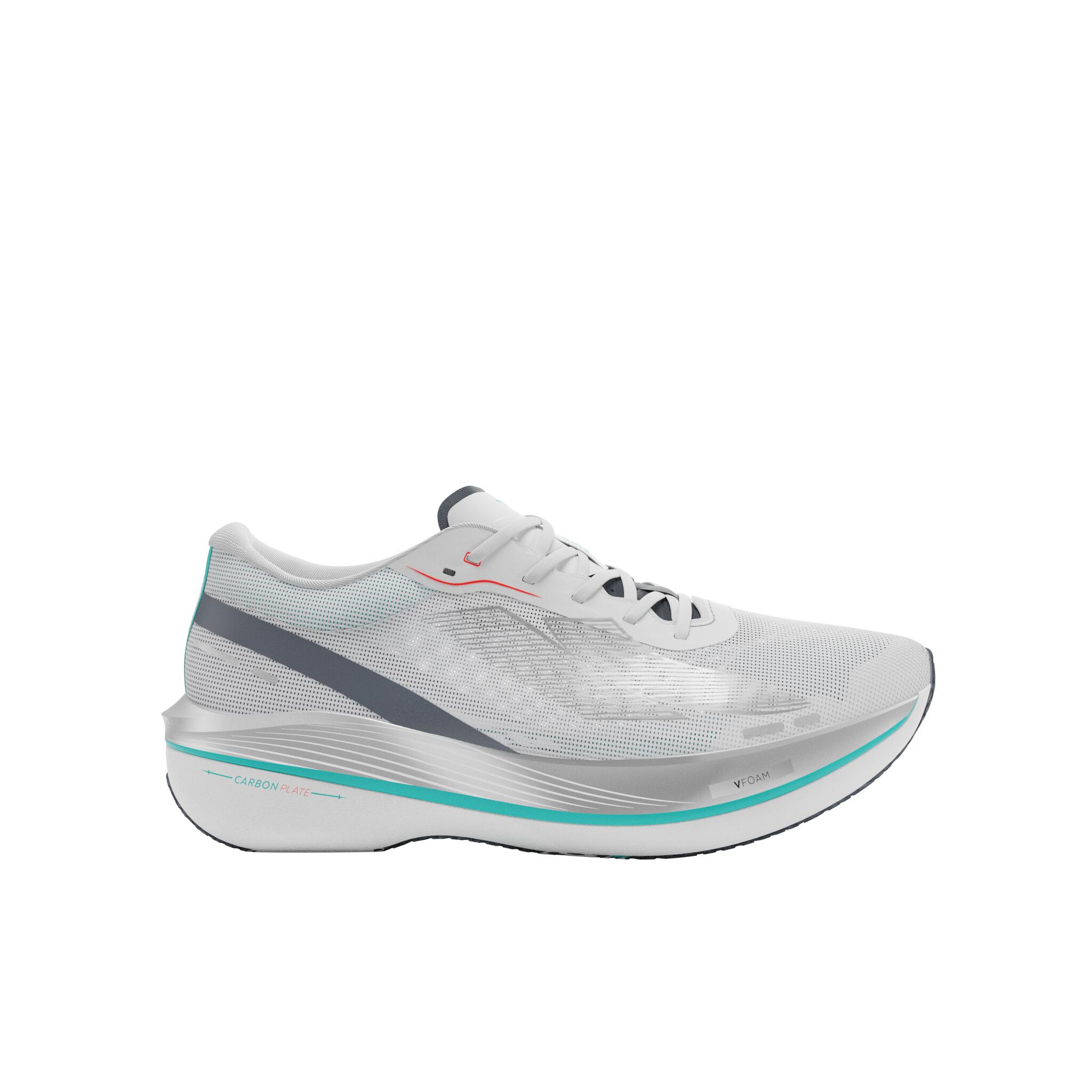 KIPRUN Zapatillas running con placa de carbono hombre - Kiprun KD900X.2 gris 