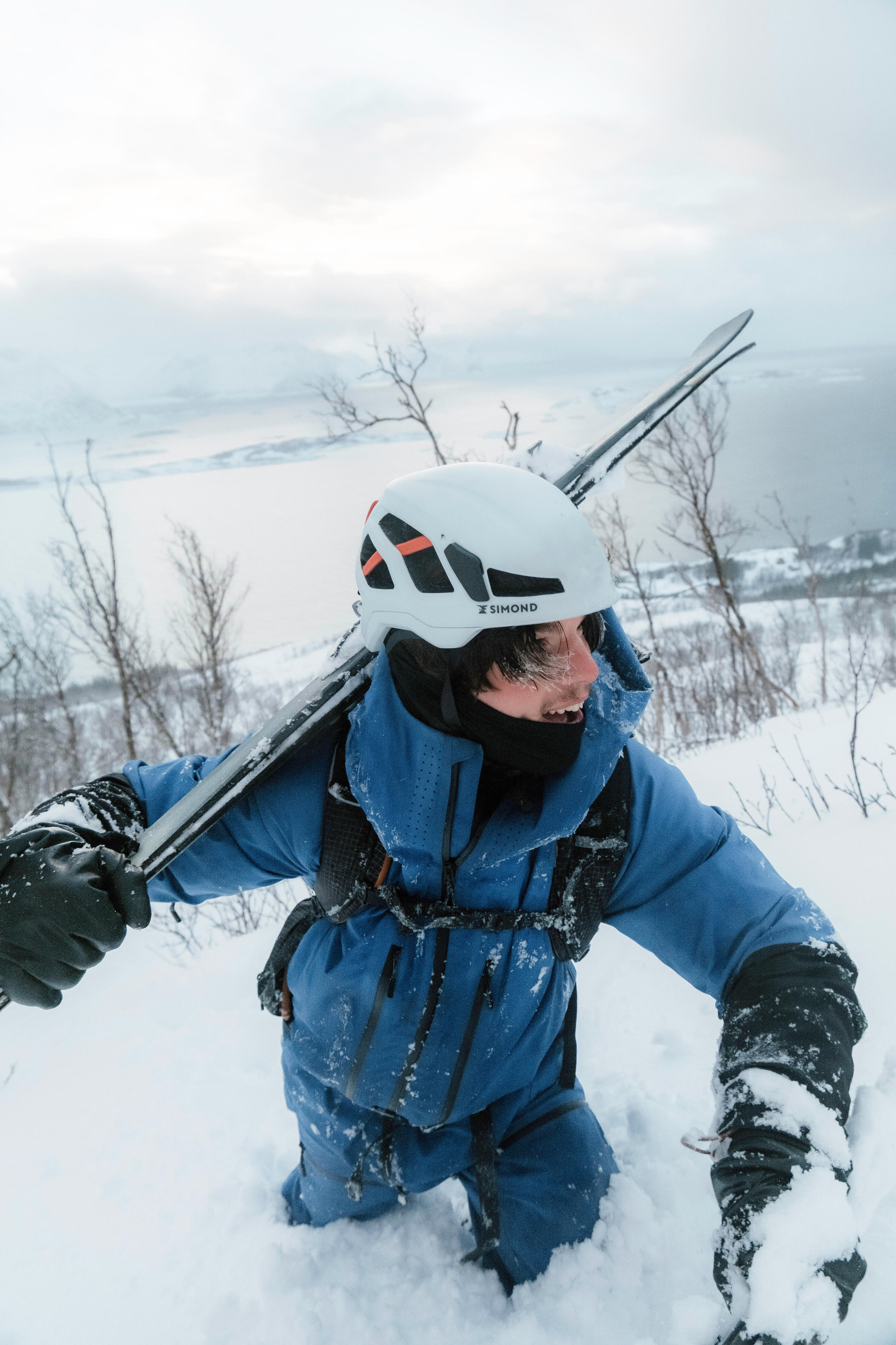 Wasserdichte Skitouren-Jacke Herren, Wilder Blau 20/21