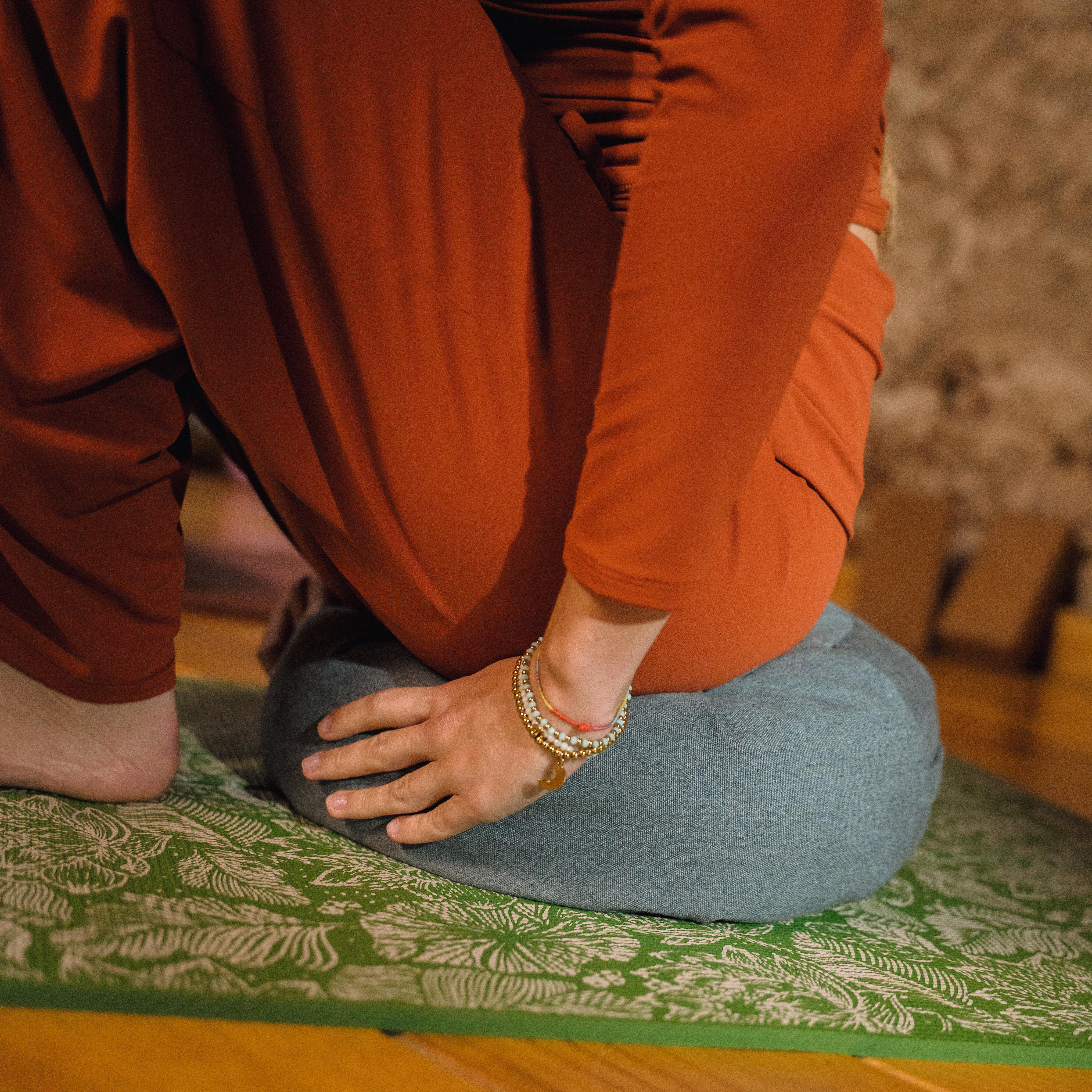 Coussin rond zafu de yoga et méditation - KIMJALY