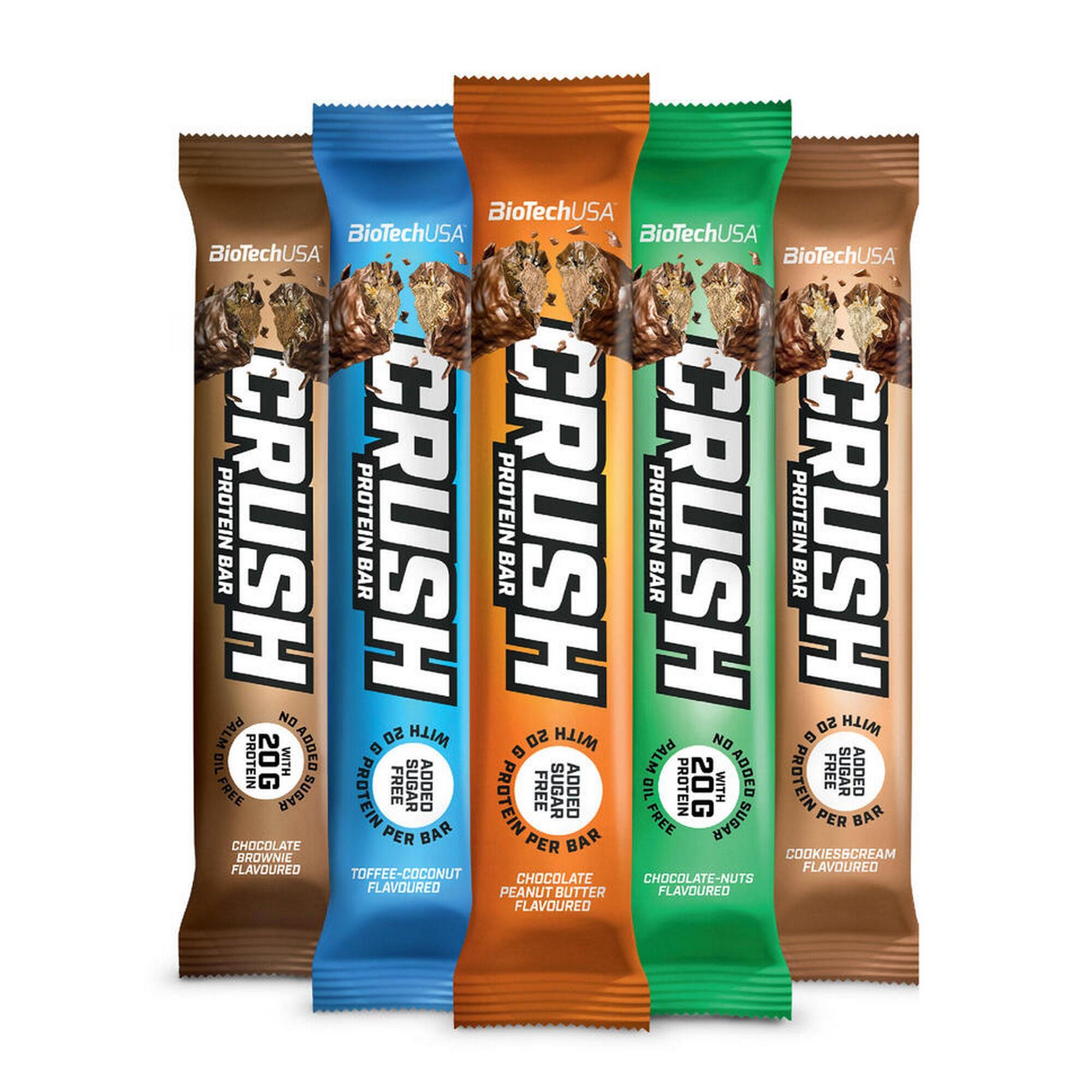 Proteinszerel, csokoládé-mogyoróvaj ízű - Crush Bar Biotechusa akciós termékkép 1