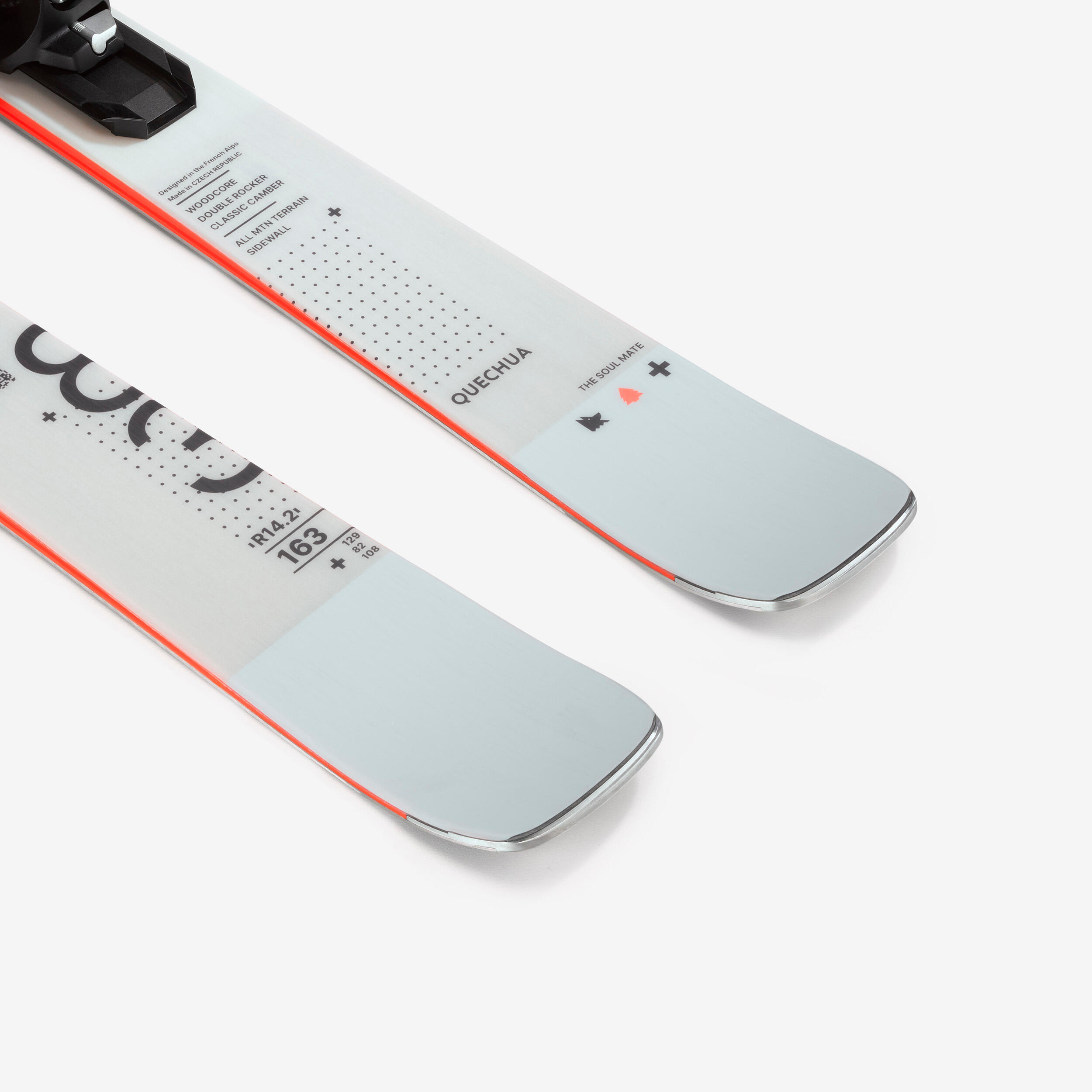 Men's All Mountain Skis with Bindings, Patrol 83 - WEDZE