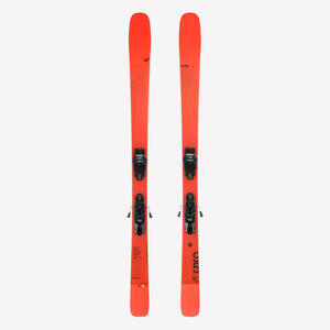 Esquí Allmountain doble titanal, con fijaciones, Patrol 95 Ti, naranja