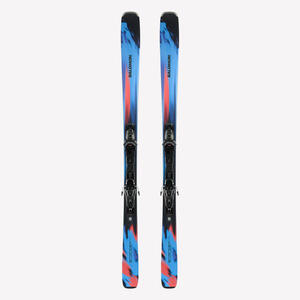 Esquí All mountain con fijaciones hombre, Salomon Stance 84 Azul Nasturtium