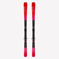 Ski alpin performant avec fixations, Atomic G7, rouge et noir