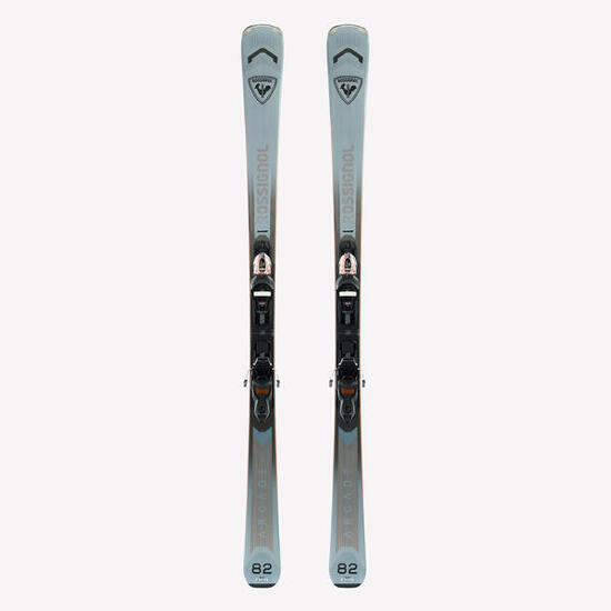 Ski All Mountain avec fixations homme Rossignol, Arcade 82 M, gris
