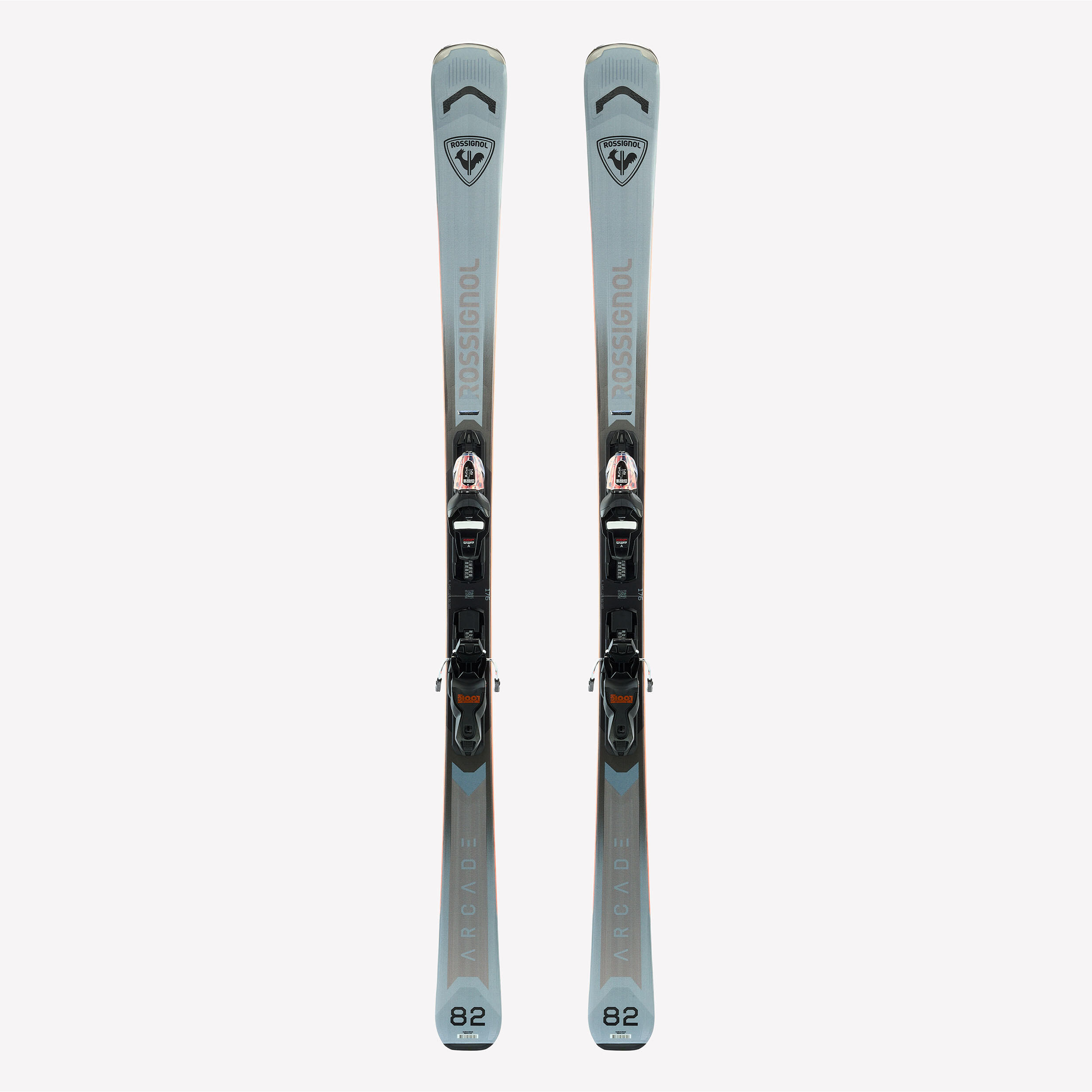 ROSSIGNOL Arcade 82 M pánske lyže AM s viazaním sivé 168 cm