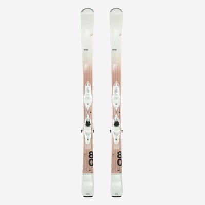 Ski Damen mit Bindungen Allmountain - Patrol 80 beige/holzfarben