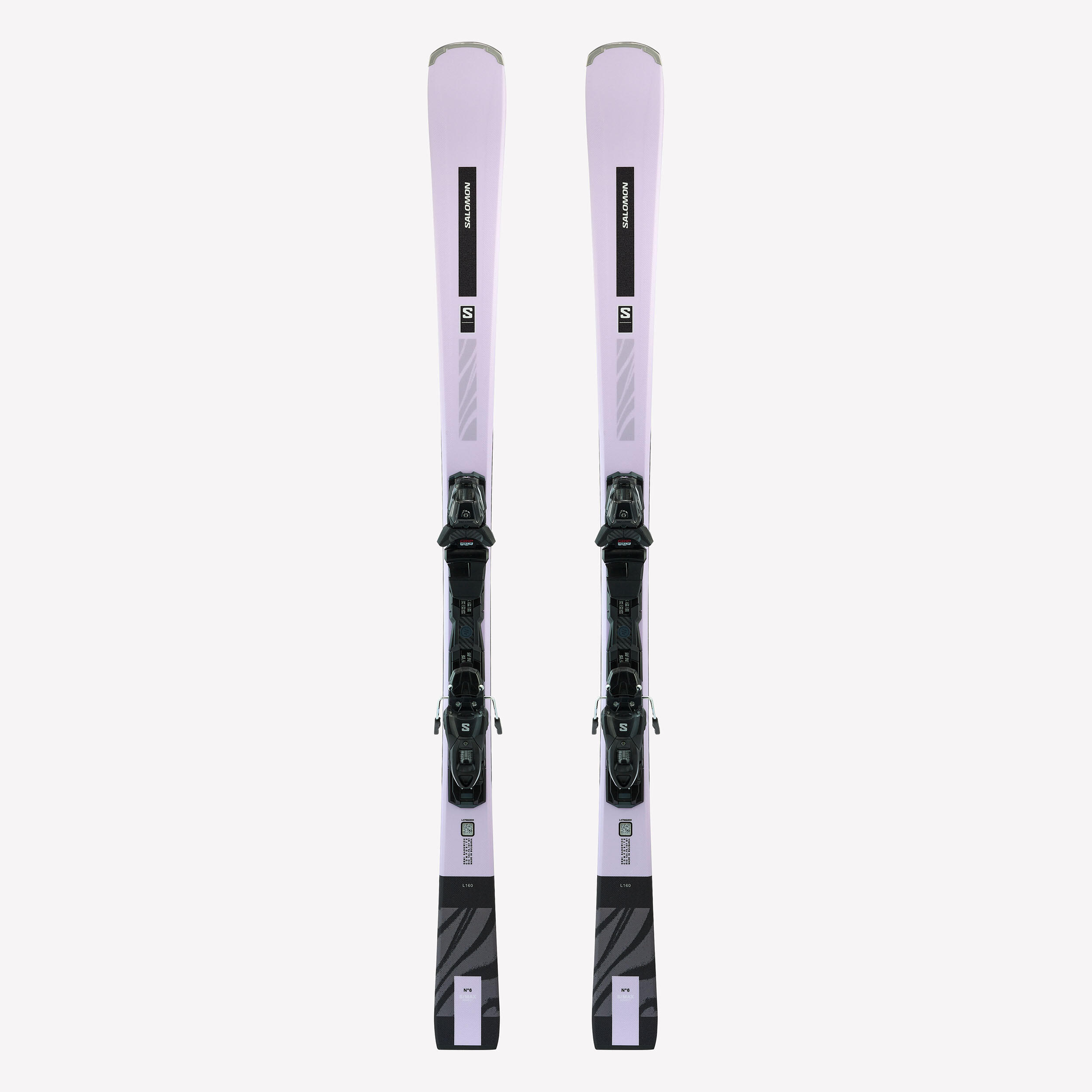 SALOMON S/Max 6 dámske lyže s viazaním čierno-fialové 150 cm