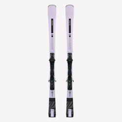 Ski avec fixations femme Salomon, S/Max 6 noir et lavande