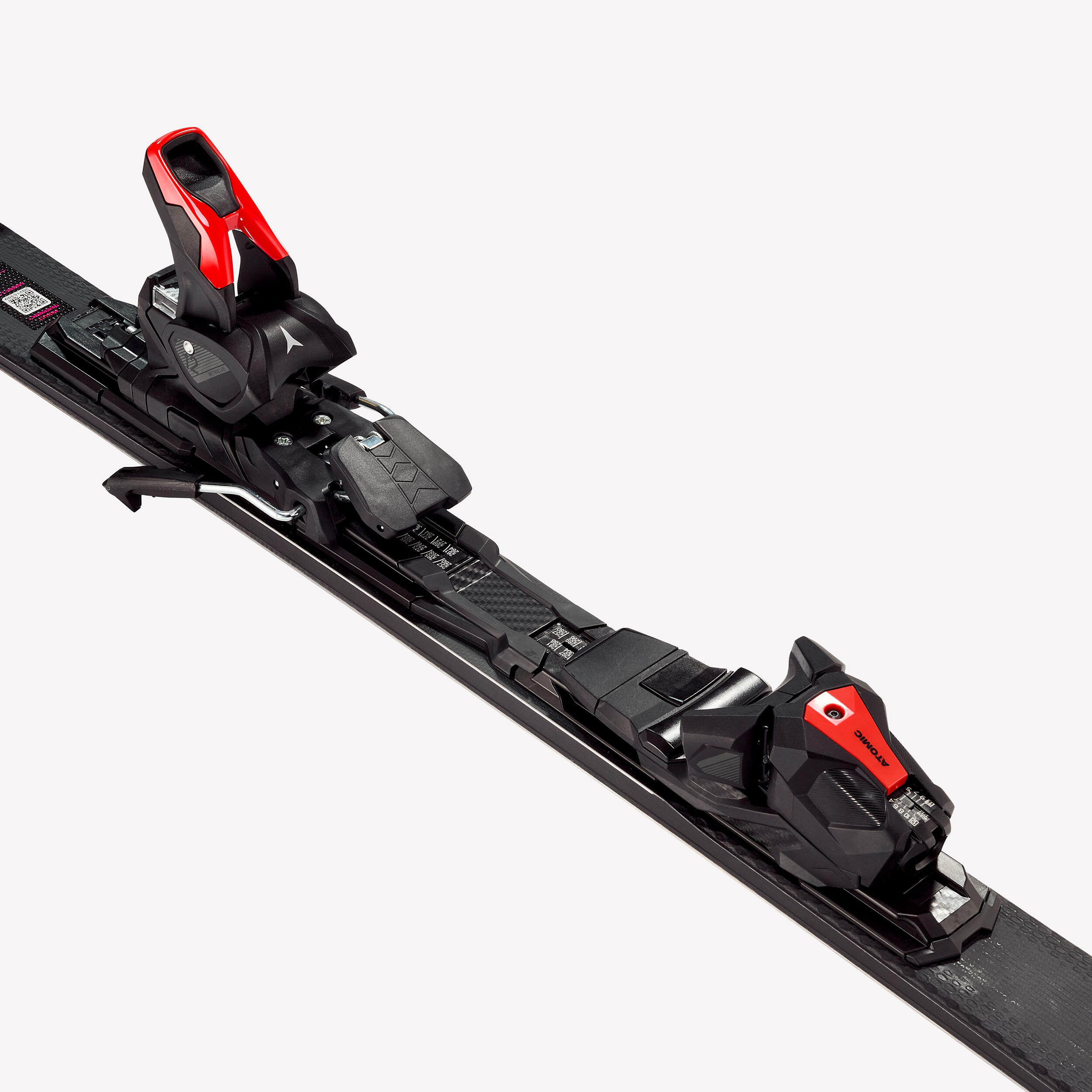 Alpiner Leistungsski mit Bindungen, Atomic G7 Schwarz Rot 9/9