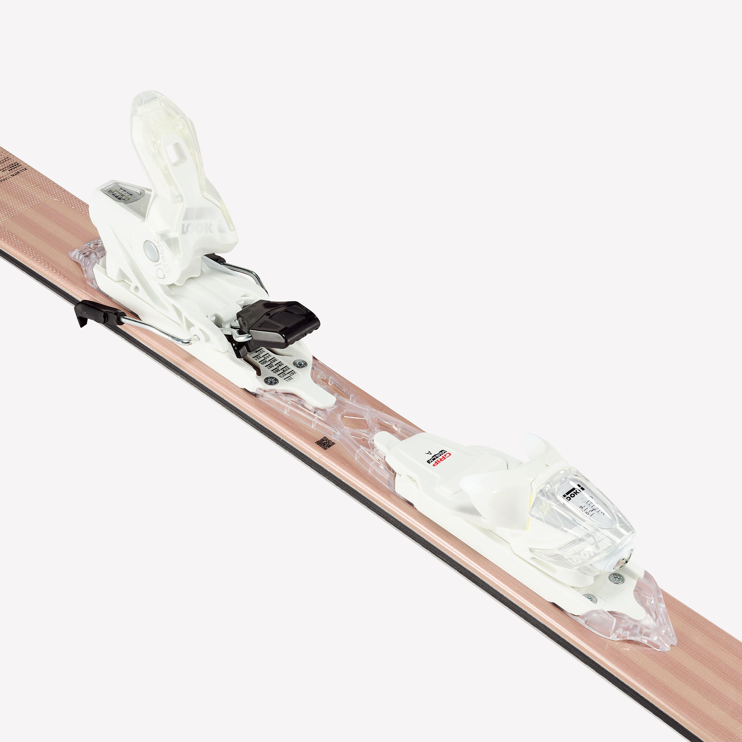 Skis tout-terrain avec fixations femme, Patrol 80 beige et bois - WEDZE